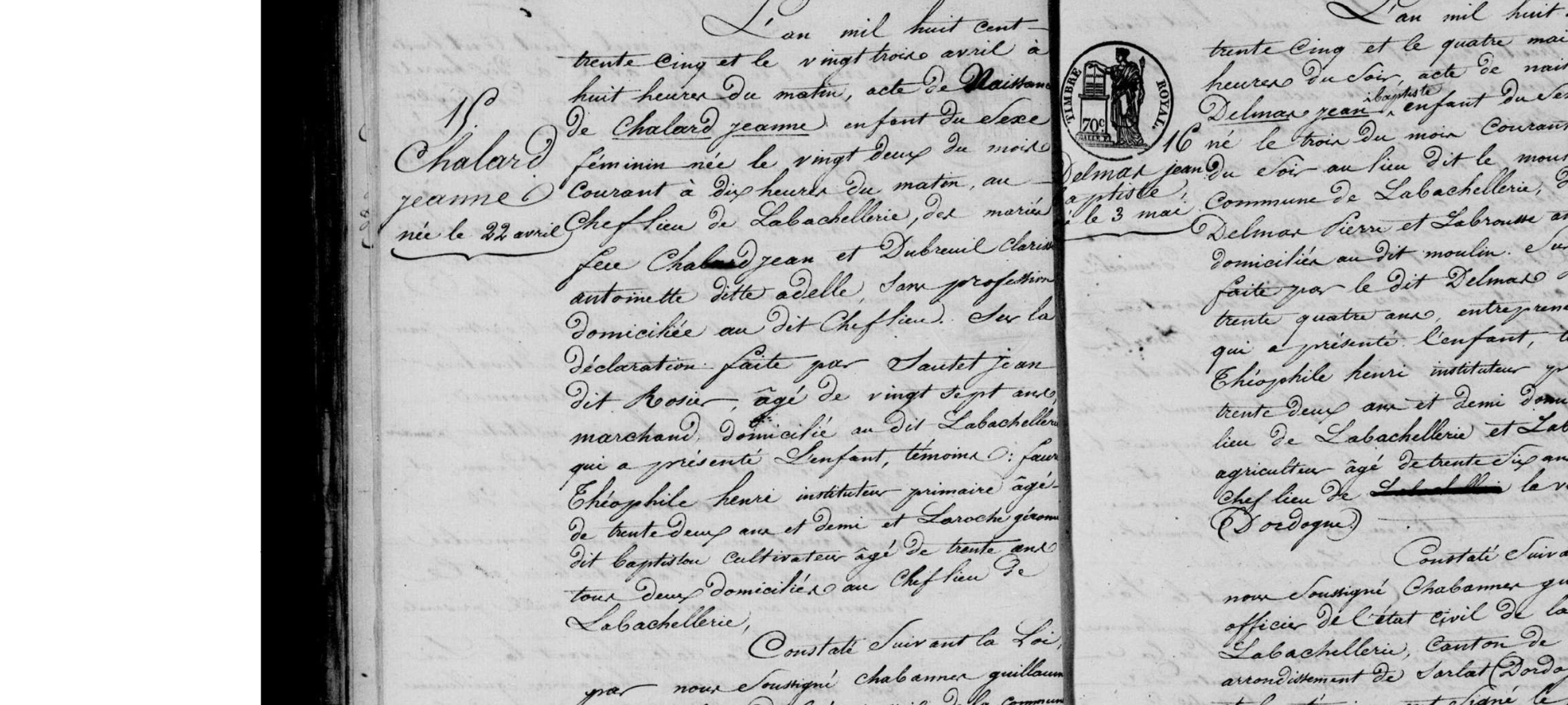 acte de naissance